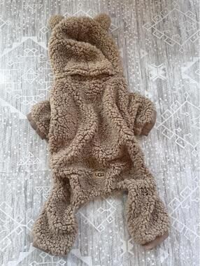 UGG Cozy Teddy Bear Style Dog Coat with Hood